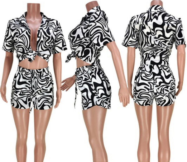 Wavy Short Set