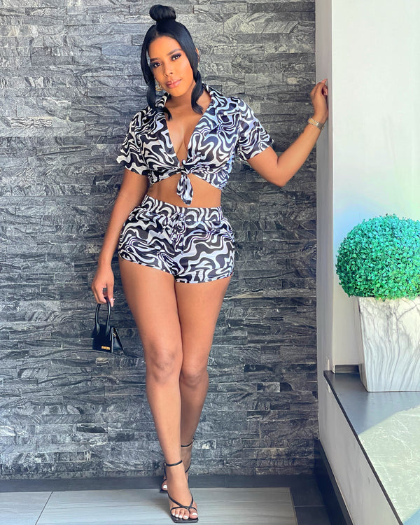 Wavy Short Set